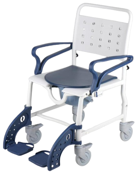 MEDPRO™ Anti-rust Plastic Mobile Toilet Commode Chair