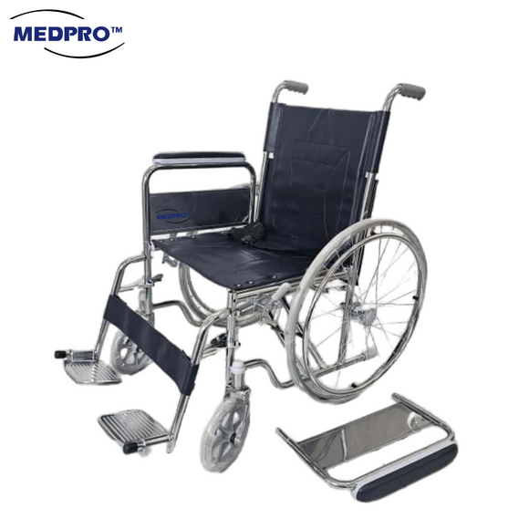 Chrome Detachable Wheelchair