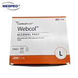 COVIDIEN Sterile Webcol Alcohol Swab, 2-Ply, 200pcs/Box (2 Sizes Available!)