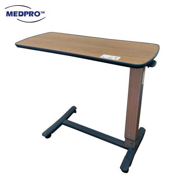 MEDPRO™ Overbed Table with H-Base in Walnut Brown