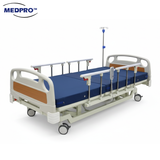 MEDPRO Electric 3 Functions Low Bed with 4 Side Rails & Backup Battery Pack (Upgraded Bed Base)
