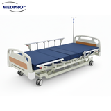 MEDPRO Electric 3 Functions Low Bed with 4 Side Rails & Backup Battery Pack (Upgraded Bed Base)