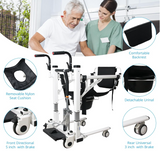 MEDPRO Car Transfer -Hydraulic Patient Transfer Chair with Backrest and Commode Hoist