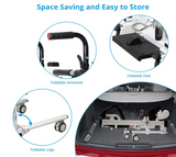 MEDPRO Car Transfer -Hydraulic Patient Transfer Chair with Backrest and Commode Hoist