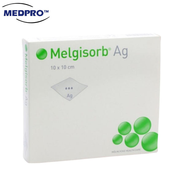 Molnlycke Melgisorb Ag 10 x 10cm (10pcs/Box) REF:256105