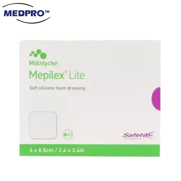 Molnlycke Mepilex Lite 6 x 8.5cm | 10 x 10cm | 15 x 15cm (1 Box, 5pcs)