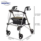 MEDPRO™ Plus+ Foldable Rollator