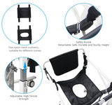 MEDPRO Car Transfer -Hydraulic Patient Transfer Chair with Backrest and Commode Hoist