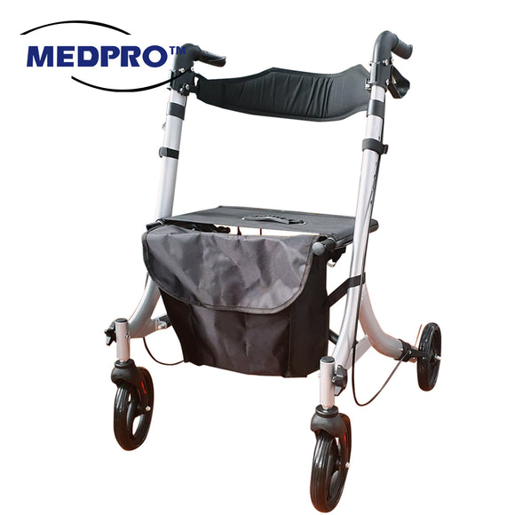 MEDPRO™ 4-Wheel Aluminium Rollator & Walker