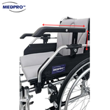 MEDPRO™ SturdyPlus Wheelchair 16"/18" with Elevating Leg Rest