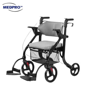 MEDPRO™ DeluxePlus+ 2-Way Foldable Rollator & Pushchair