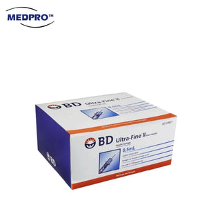 BD Ultra-FineTM Insulin Syringe 0.5ml (50units of insulin or less) 10pcs or 100pcs