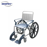 MEDPRO™ Self-Propel Anti-rust Plastic Mobile Toilet Commode Chair with Wheels