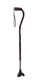 MEDPRO™ Anti-Rust Lightweight Off-set Walking Stick with Triple Tip 400g