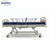 MEDPRO Electric 3 Functions Low Bed with 4 Side Rails & Backup Battery Pack (Upgraded Bed Base)