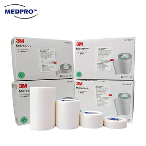 (4 Sizes!) 3M™ Micropore Surgical Tape without Dispenser (1/2", 1", 2", 3")
