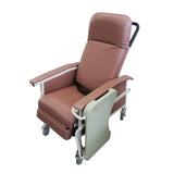 Manual Reclining Geriatric Chair with Tray