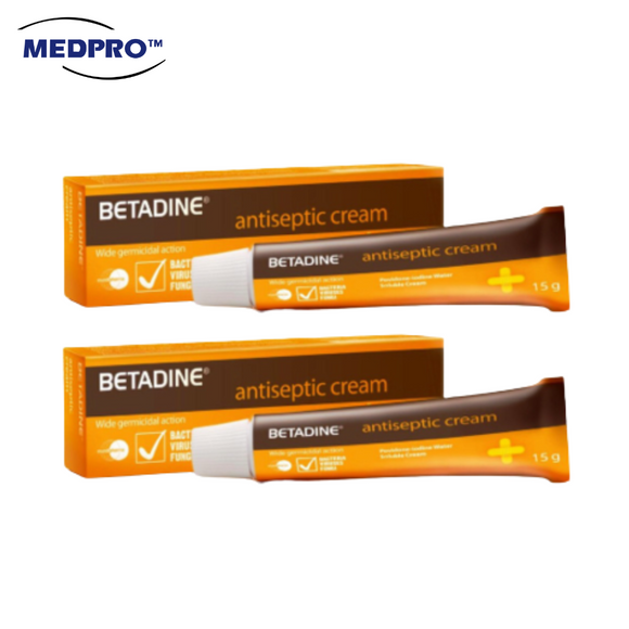 (2pcs) Betadine Antiseptic Cream 5%, 15g