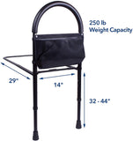 Sturdy & Adjustable Bed Rail Bar with Extra Foot Support & Bed Strap - MEDPRO™ Medical Supplies