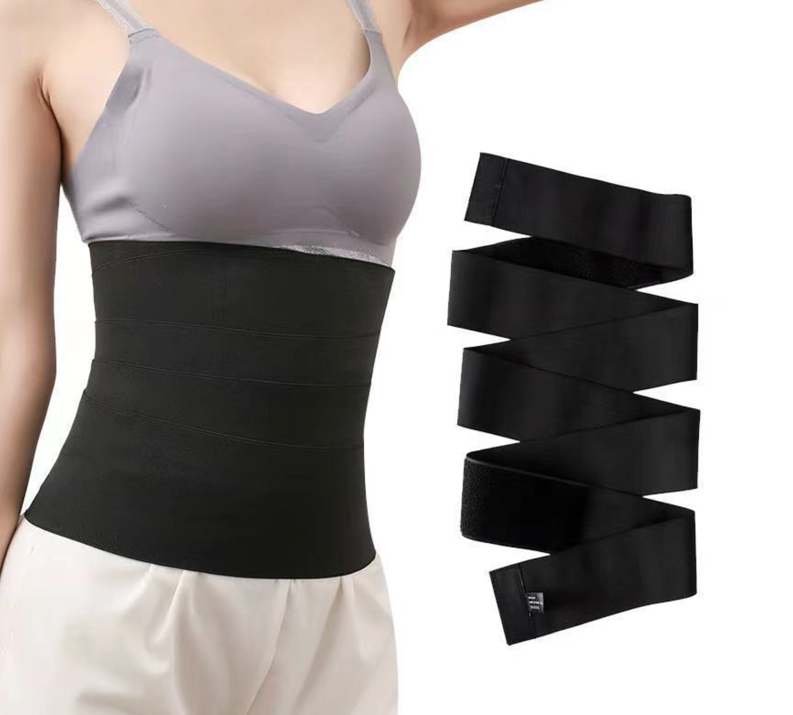 Bandage Wrap Waist Trainer Tape Invisible Waist Trimmer Wrap Lumbar For  Waist Relief Body Shaper Binding Belt