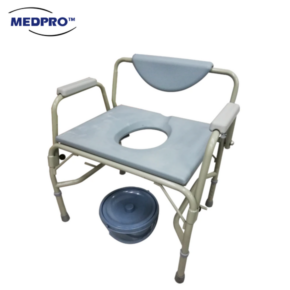 Height Adjustable Stationary Bariatric Toilet Commode Chair - MEDPRO™ Medical Supplies