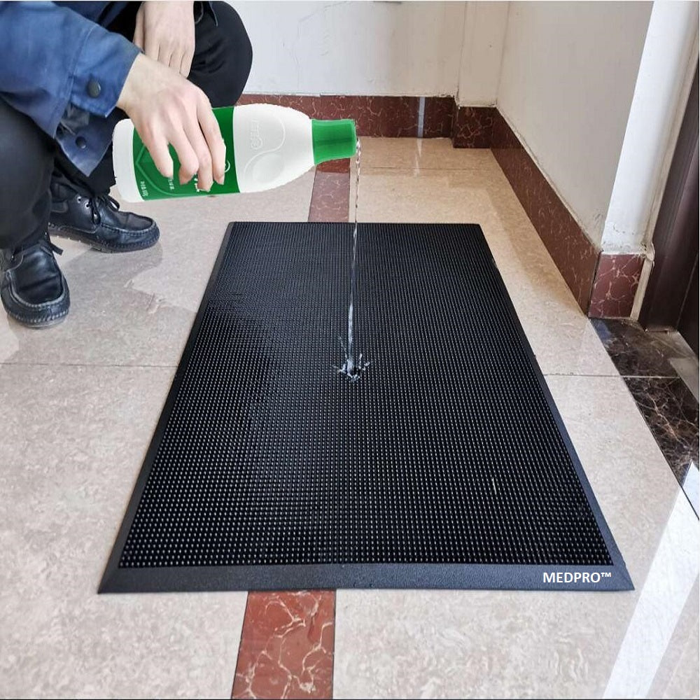 HMLOPX Non Slip Shoe Soles Disinfecting Floor Mat, Automatic Cleaning Household Foot Pads, Indoor Outdoor Rubber Easy Clean Sole Doormat, Carpet and Door