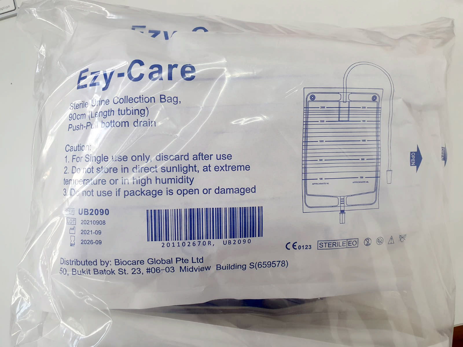 Sterile Urine Bag 2 Litre (25pcs/pack) – MEDPRO™ Medical Supplies