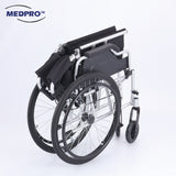 MEDPRO™ Detachable Wheel Chair with Elevating Footrest and Flip-Up Armrest 18"