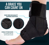 MEDPRO™ Lace Up Ankle Brace Support for Ankle Pain / Sprains / Tendonitis