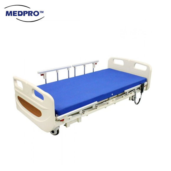 Electric 3 Functions Low Bed with 4 Side Rails & Backup Battery Pack - MEDPRO™ Medical Supplies