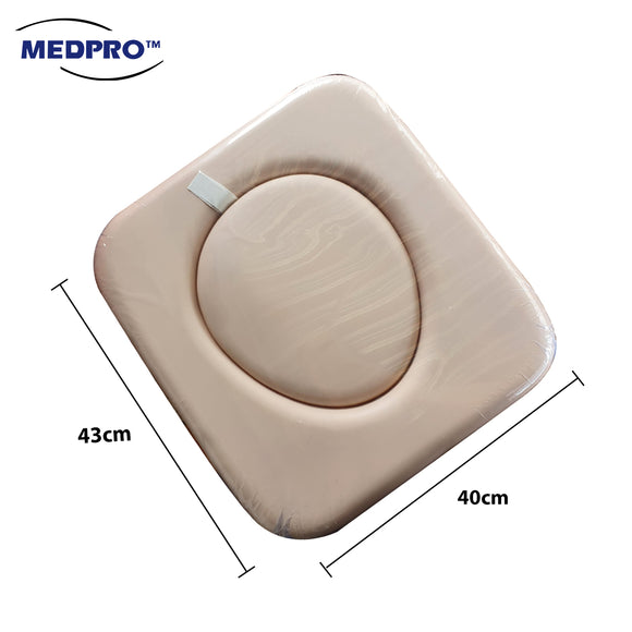 MEDPRO™ Mobile Toilet Commode Chair Seat Cushion in Beige - MEDPRO™ Medical Supplies