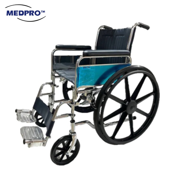 Chrome Detachable Wheelchair