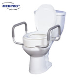 4" Raised Toilet Seat with Cover (with/without Handle)