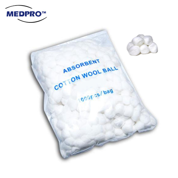 Non-Sterile Cotton Balls 1000pcs/Bag - MEDPRO™ Medical Supplies