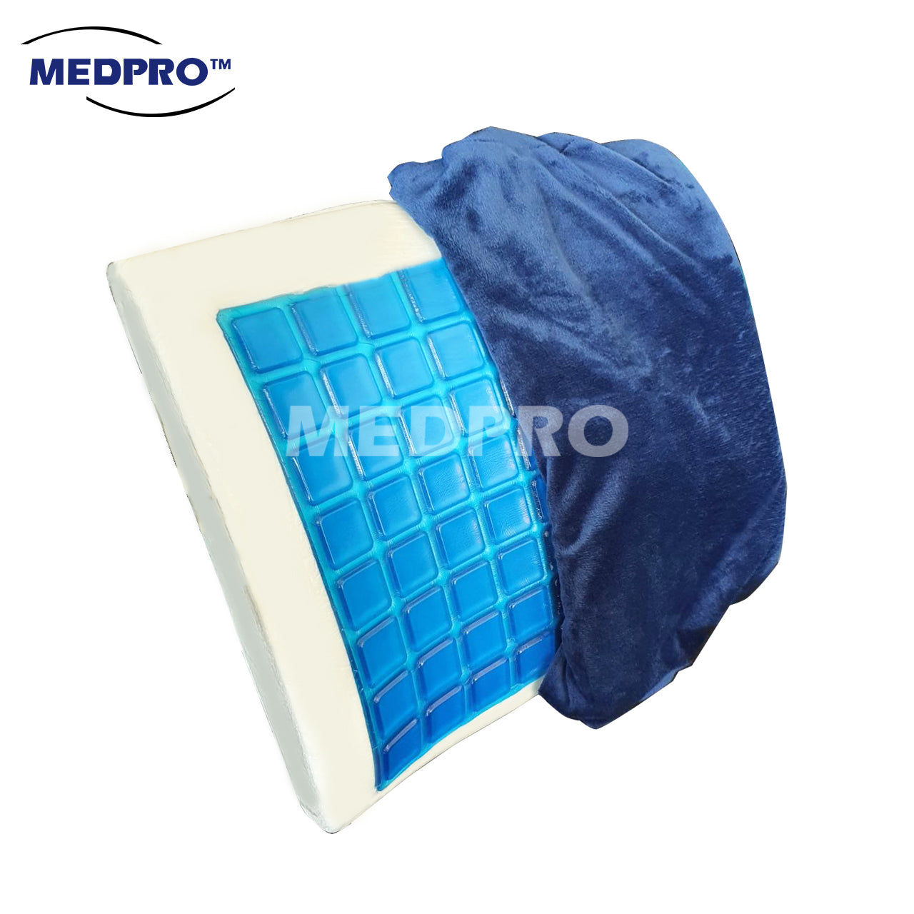 iHealthComfort Gel&Memory Foam Lumbar Support Pillow Back Cushion