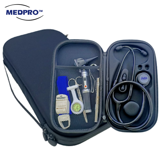 MEDPRO Classic Stethoscope Case / Pouch / Bag - All Black