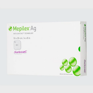 Mepilex Ag Antimicrobial Soft Silicone Foam Dressing (1pc or 1 box) 12.5cm x 12.5cm/ 17.5cm x 17.5cm