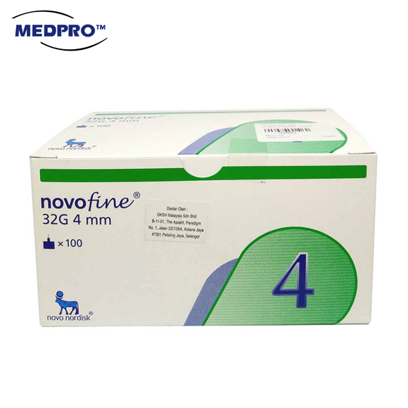 Buy Novofine 32g 4mm Needle 100s - DoctorOnCall