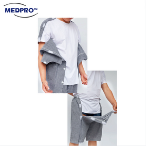 Easy to Don Patients' Velcro Clothes Shirt and Shorts