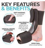 MEDPRO™ Open Night Splint Rigid Support for Foot Drop, Plantar Fasciitis & Achilles Tendonitis