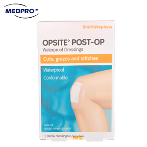 S&N Opsite Post-Op Waterproof Dressings 6.5cmx5cm (5pcs/box)