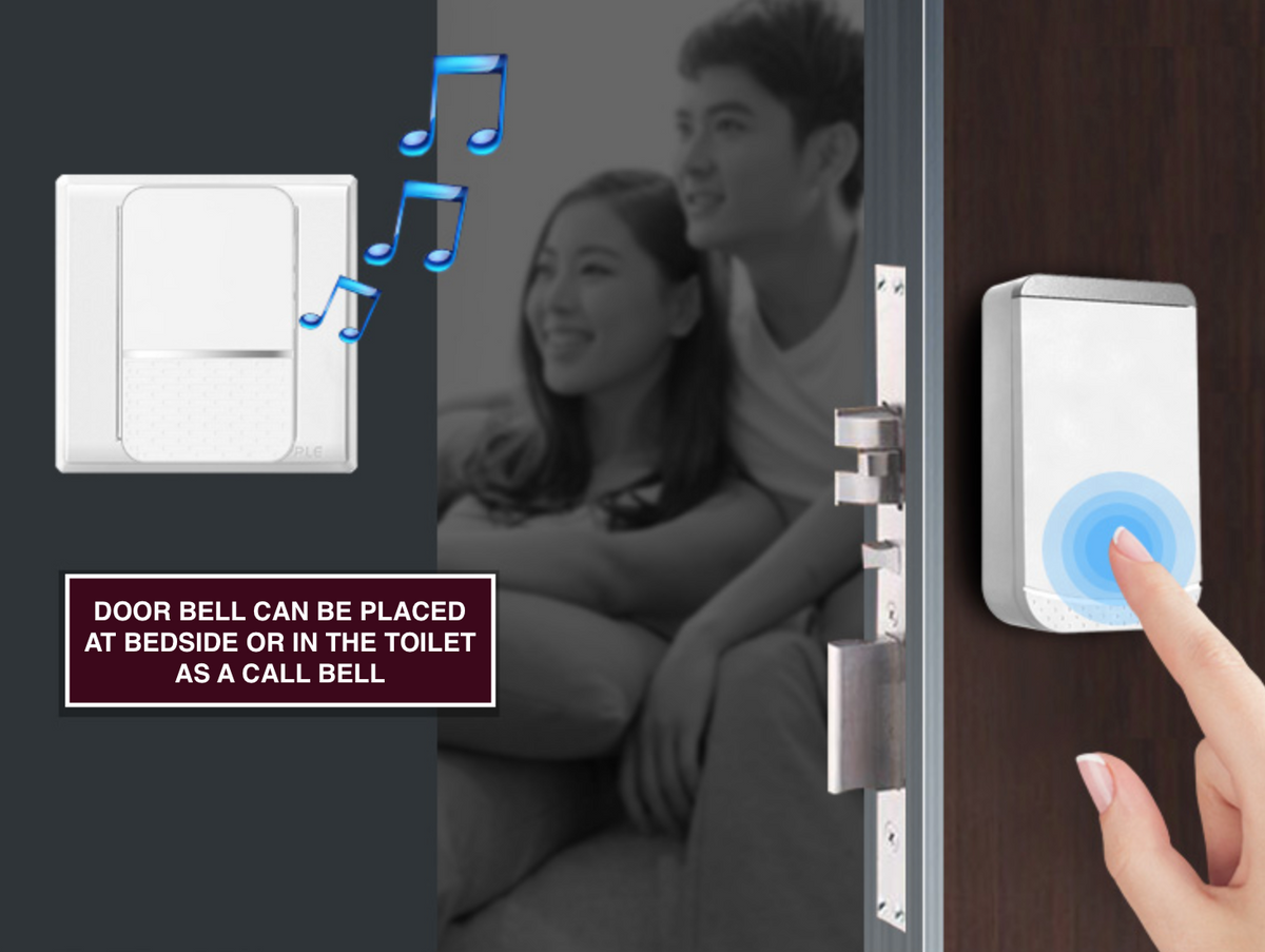 Long Range Wireless Doorbell for Patients at Home - 2 Call Bells with ...