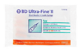 BD Ultra-FineTM Insulin Syringe 1cc (For 100units of insulin or less) 10pcs or 100pcs