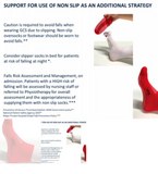CARDINIAL HEALTH TED Sock, Anti-slip Socks Red