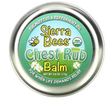 Sierra Bees, Chest Rub Balm, Eucalyptus & Peppermint, 17g