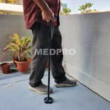 Foldable Trusty Cane with LED Light & Adjustable Height