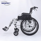 MEDPRO™ Detachable Wheel Chair with Elevating Footrest and Flip-Up Armrest 18"