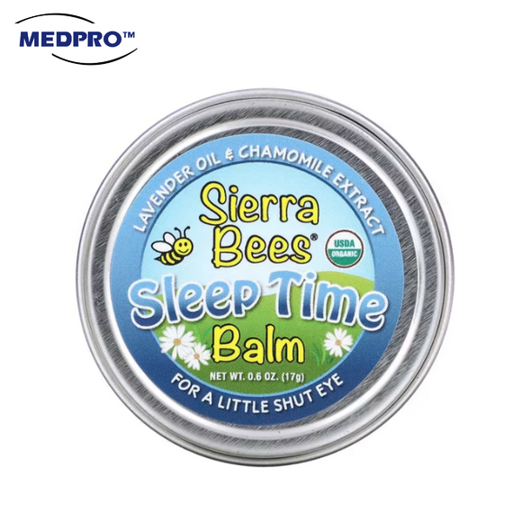 [EXP: 01/2025] Sierra Bees, Sleep Time Balm Stick, Lavender & Chamomile, 17g
