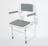 Wall-Mounted Padded Shower Chair