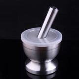 304 Stainless Steel Mortar & Pestle with Cover | Medicine Crusher & Grinder - MEDPRO™ Medical Supplies